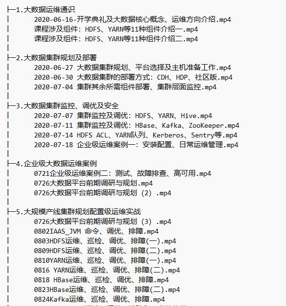 大數(shù)據(jù)運維實戰(zhàn) 視頻教程 下載 圖1