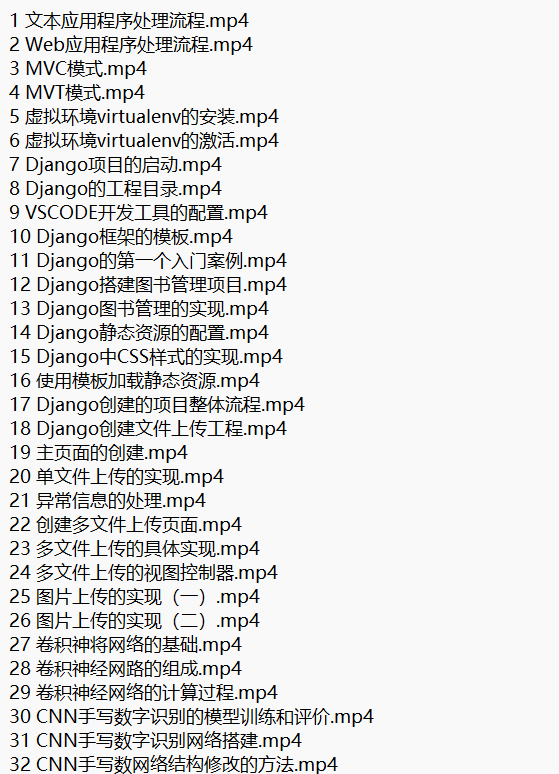 Django搭建CNN網絡實現圖像識別 視頻教程 下載 圖1