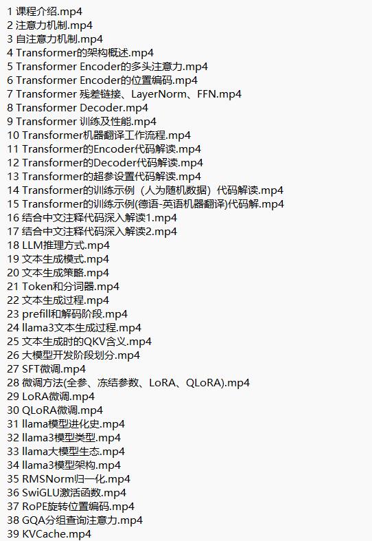 Llama3大模型原理代碼精講與部署微調(diào)評估實(shí)戰(zhàn) 視頻教程 下載 圖1