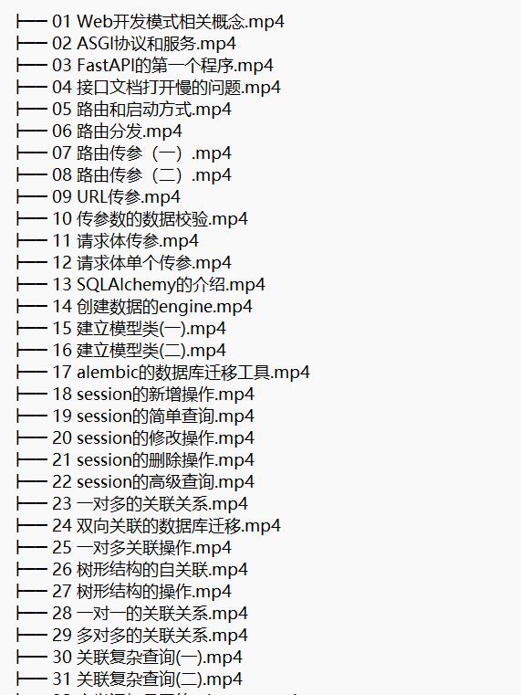 python web異步框架FastAPI 視頻教程 下載 圖1
